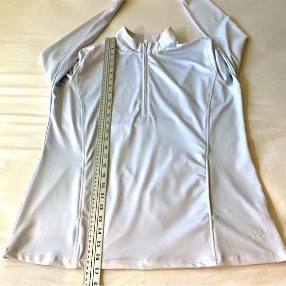 AUR Golf half zip pullover long sleeve shirt grey XL style CL2470 - Picture 7 of 9